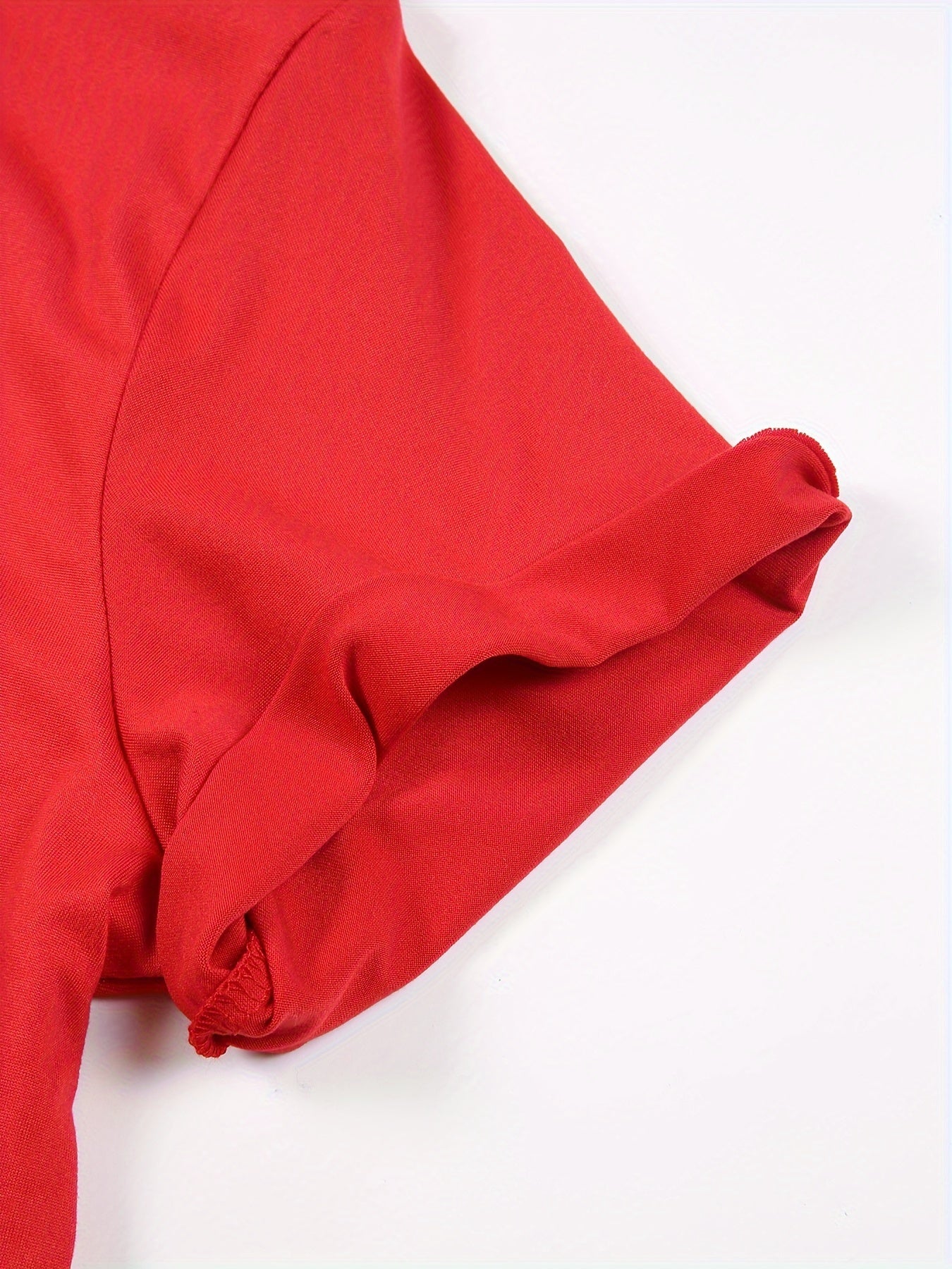 [Versatile T-Shirt] Women's Solid Color Short Sleeve T-Shirt | Casual Round Neck Regular Fit Machine Washable Spring Summer Essential Versatile Top, Plain T Shirts for Ladies