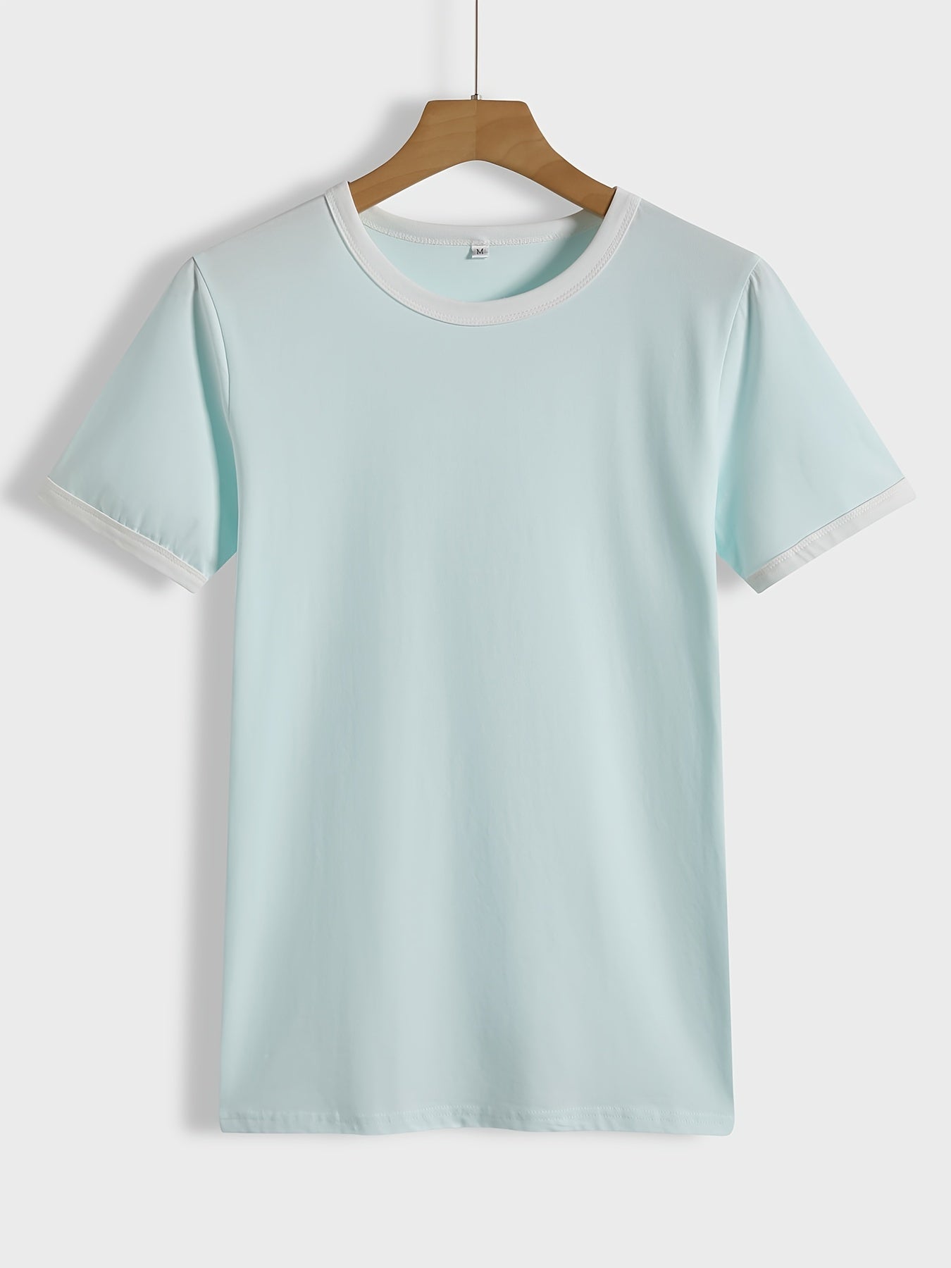 [Women's Casual Summer T-Shirts] Loose Crew Neck T-shirt, Casual Simple Short Sleeve Summer T-Shirts Tops, Women's Clothing